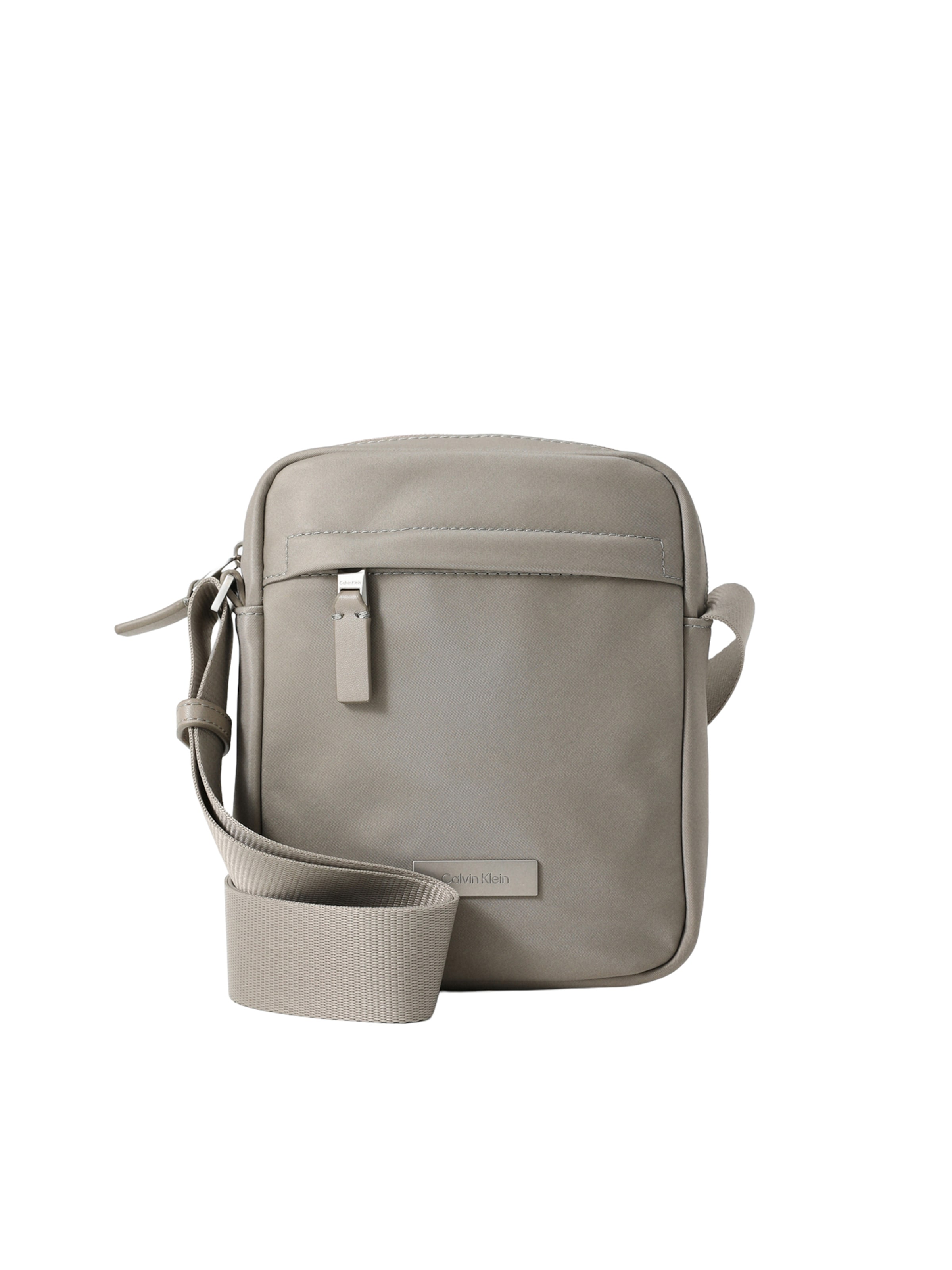 Calvin Klein Schoudertas in Grijs: voorkant