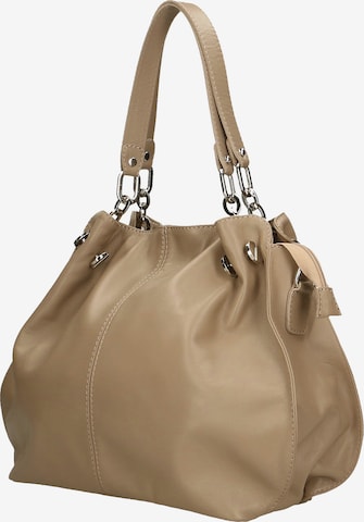Borsa a spalla di Gave Lux in beige: frontale