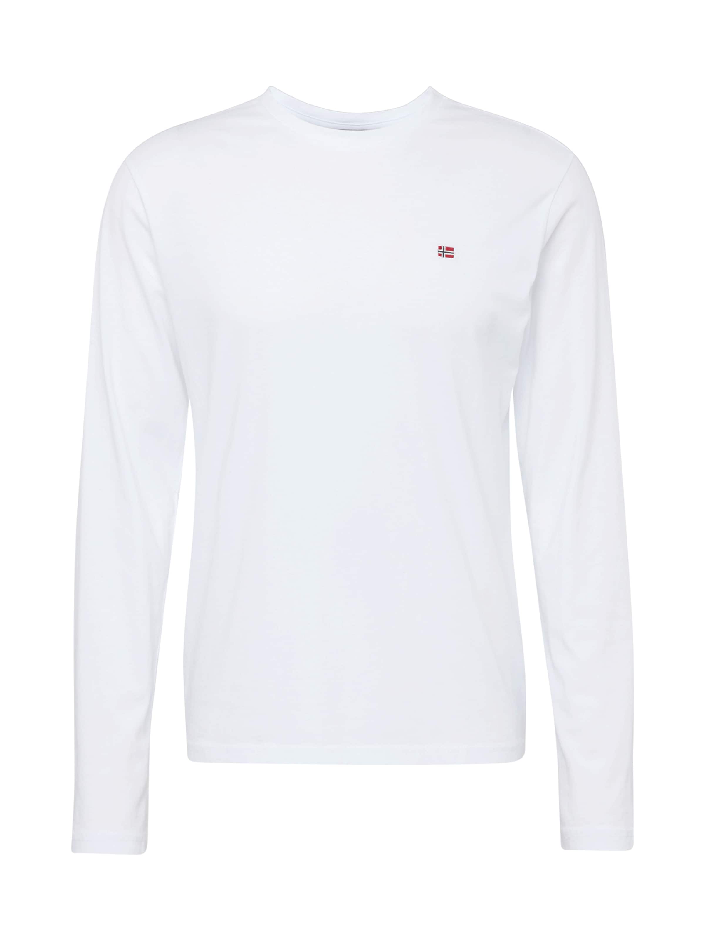 NAPAPIJRI Μπλουζάκι 'SALIS' σε λευκό: μπροστά