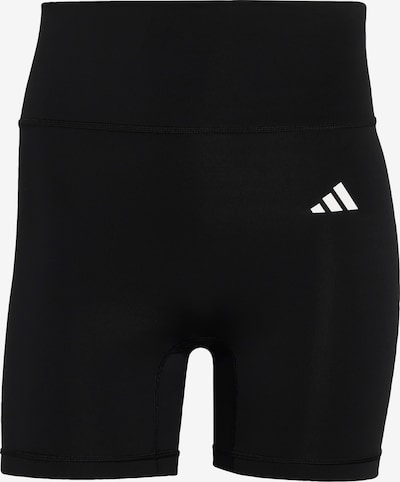 XS/įprastas ilgis dydžio Sportinės kelnės 'Optime Essentials' iš ADIDAS PERFORMANCE, spalva – juoda / balta, Prekių apžvalga