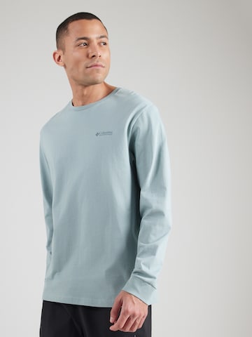 Tricou funcțional 'Explorers Canyon' de la COLUMBIA pe albastru: spate