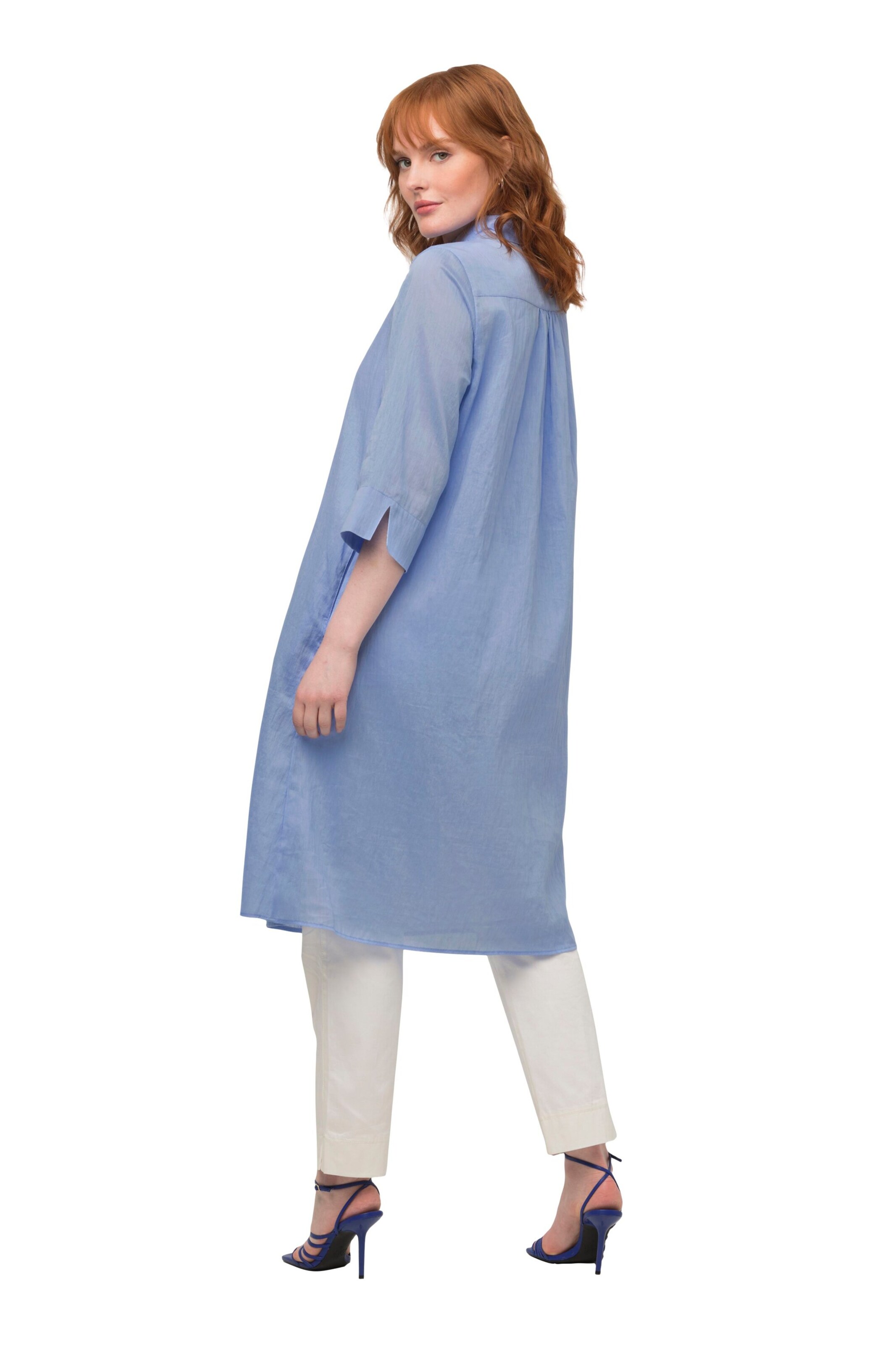 Ulla Popken Hemdbluse in Blau