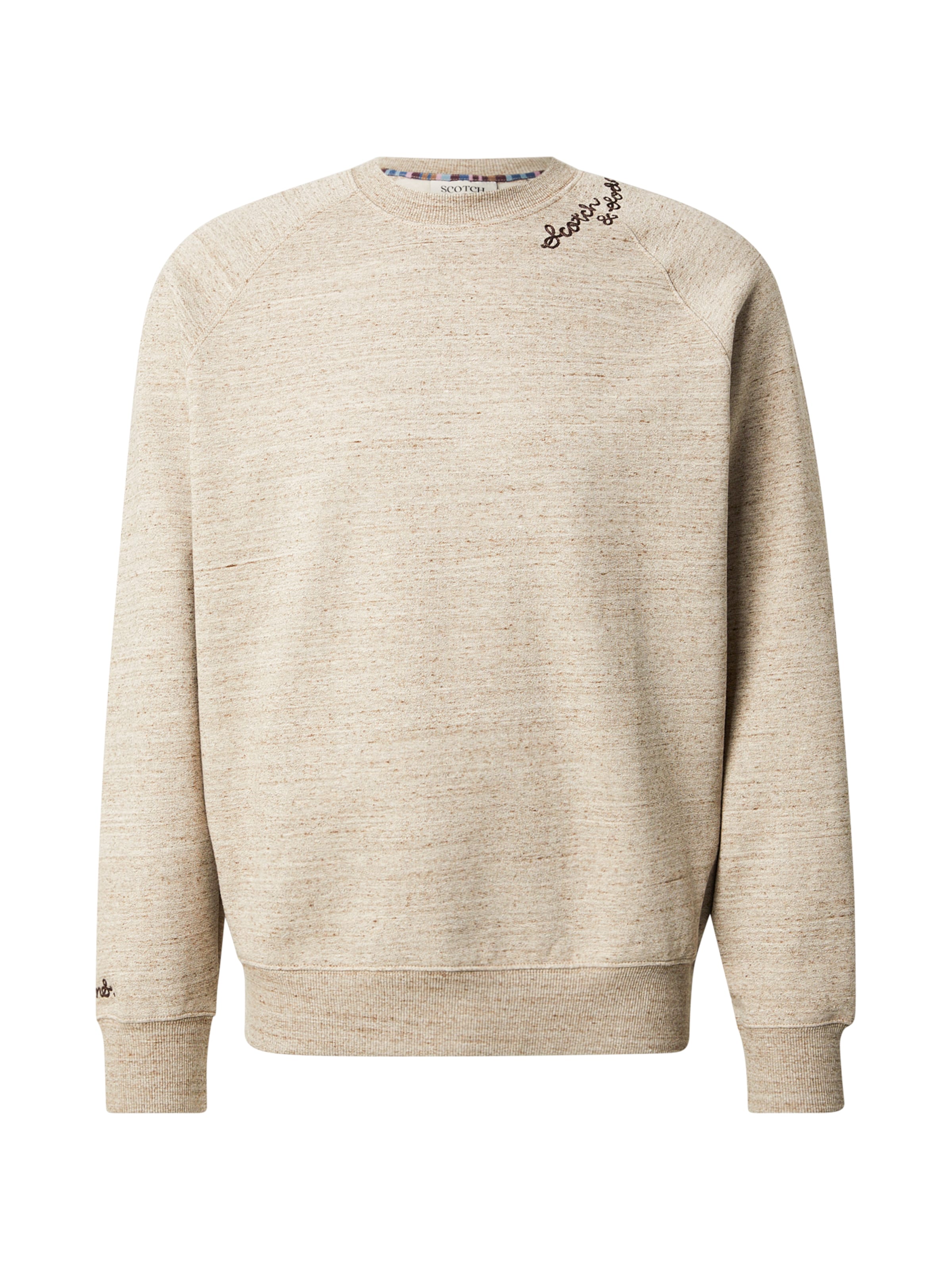SCOTCH & SODA Sweatshirt 'Space' in Dark brown / Greige, Item view