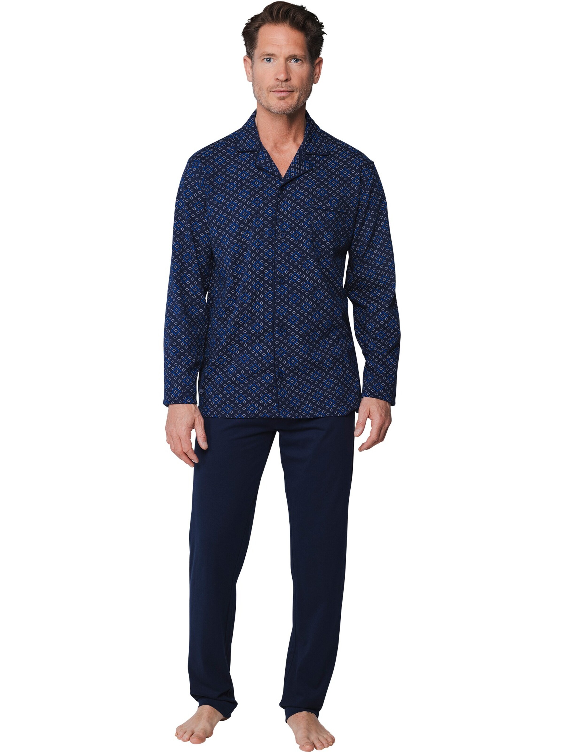 Pastunette Pyjama lang in Blauw: voorkant