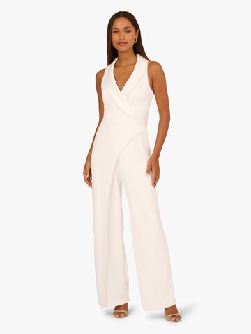 Adrianna Papell Jumpsuit in Wit: voorkant