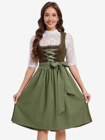 Yesfashion Dirndl in 52 in grasgrün, Produktansicht