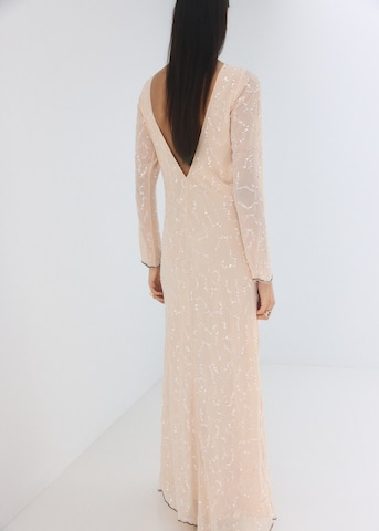 MANGO Dress 'Perla' in Beige