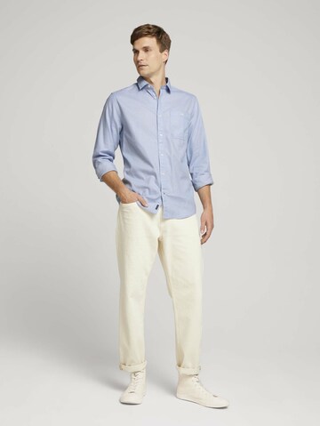 TOM TAILOR Regular Fit Hemd in Blau