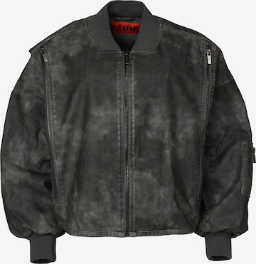 Veste mi-saison 'Leather Bomber' AEMMI en gris : devant