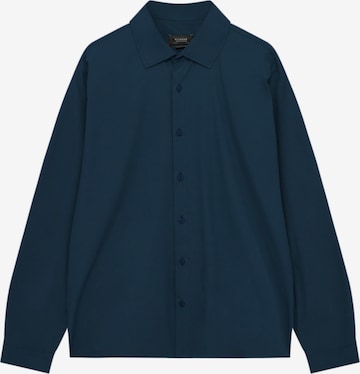 Pull&Bear Button Up Shirt in Green: front