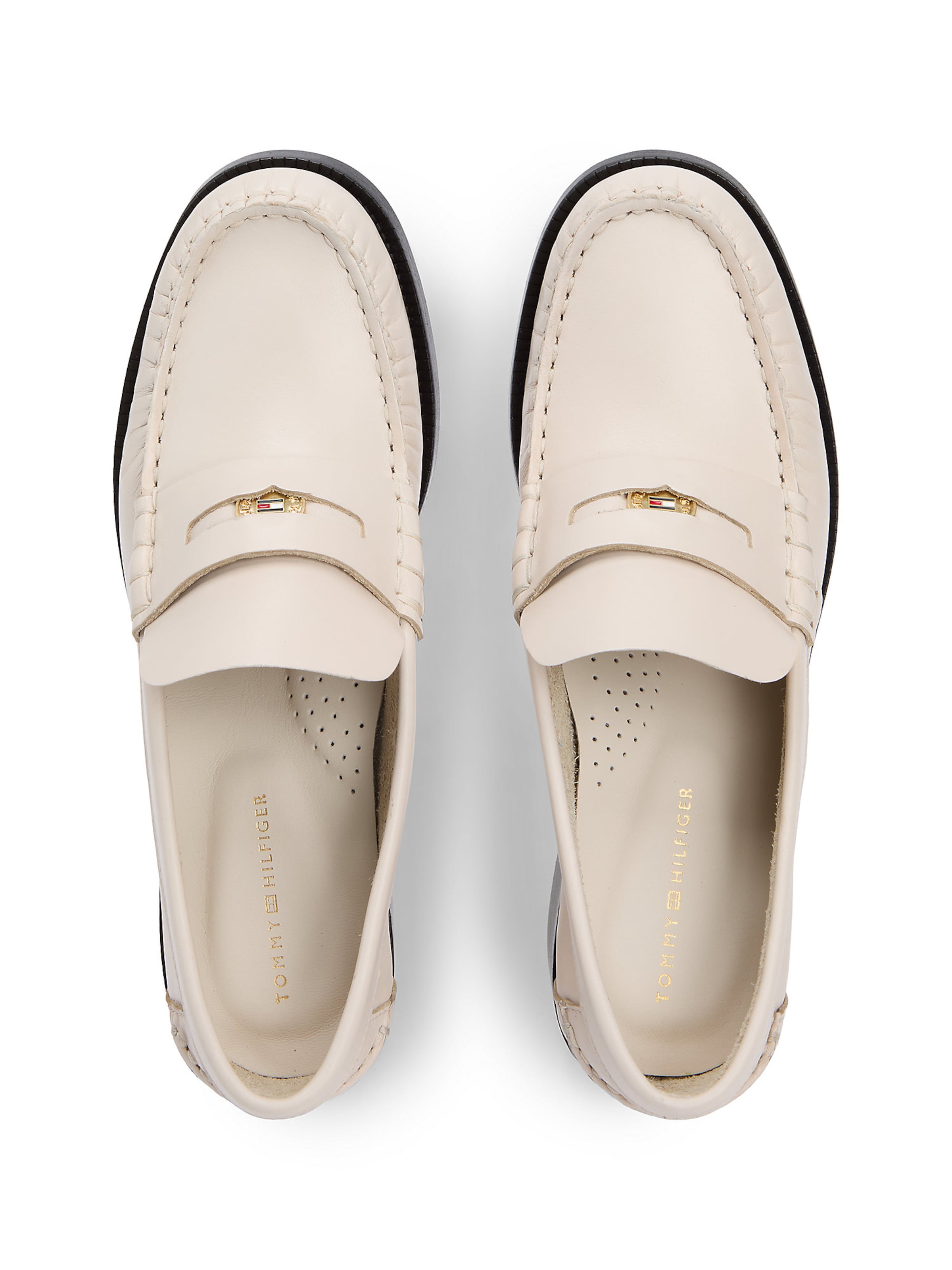 TOMMY HILFIGER Slip-ons in Beige