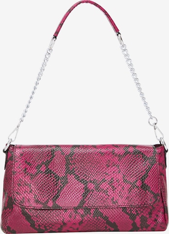 Sac bandoulière faina en rose : devant