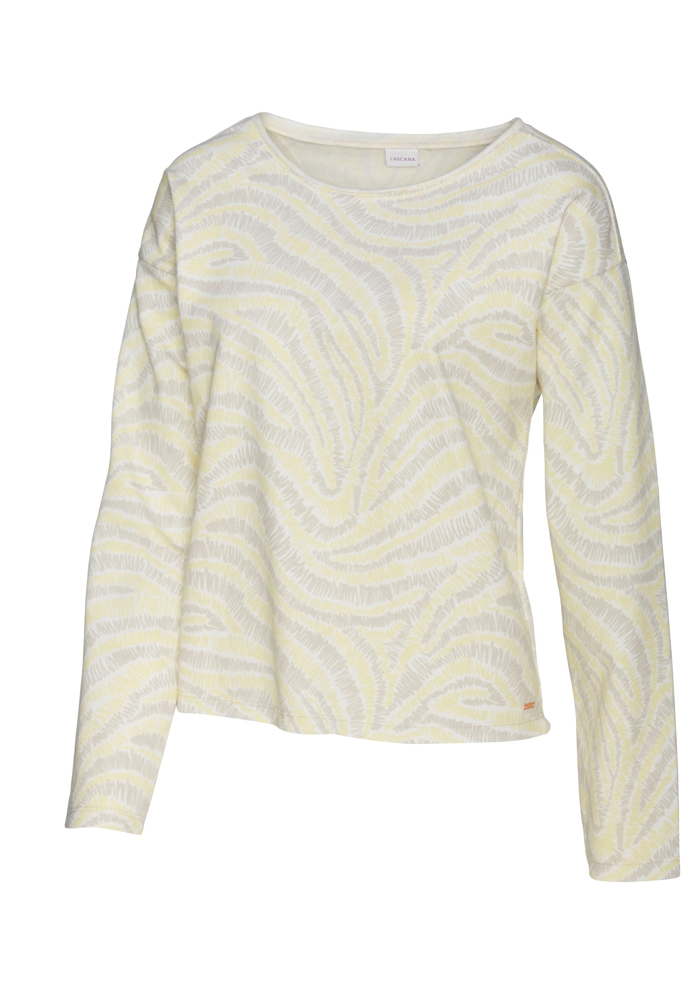 LASCANA Sweatshirt in Beige