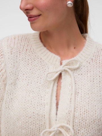 VERO MODA Gebreid vest in Beige