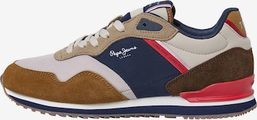Baskets basses Pepe Jeans en marron : devant
