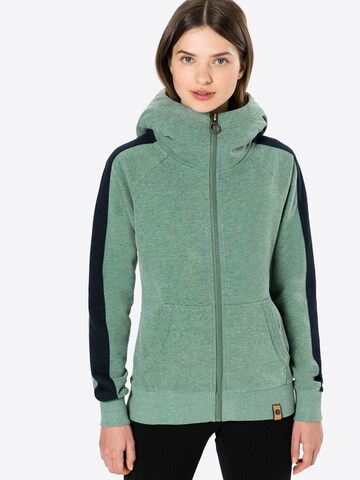 Fli Papigu Sweatvest 'Sprich!' in Groen: voorkant