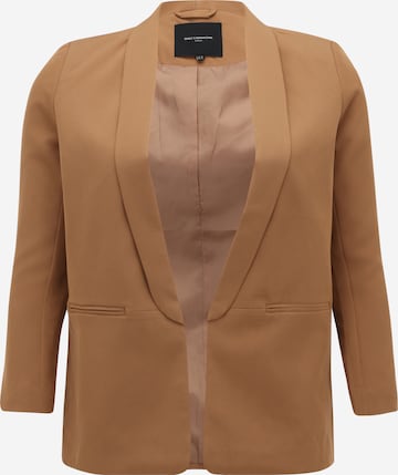 ONLY Carmakoma Blazer in Brown: front