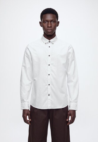 Regular fit Camicia di Lindbergh in bianco: frontale