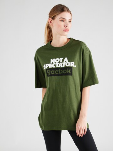 zaļš Reebok Sporta krekls 'SPECTATOR': no priekšpuses