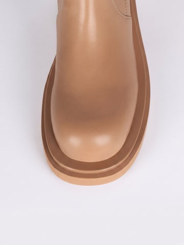 Jeffrey Campbell Laarzen 'Womens Tanked-Ok Beige / Natural Boots' in Beige