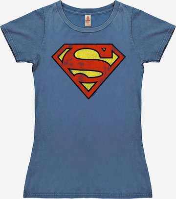 LOGOSHIRT T-Shirt 'Superman' in Blue: front