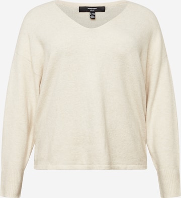 Vero Moda Curve Sweater 'DOFFY' in Beige: front