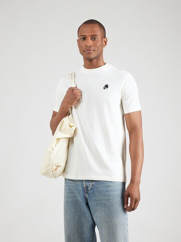 Karl Lagerfeld T-Shirt in Beige: Vorderseite