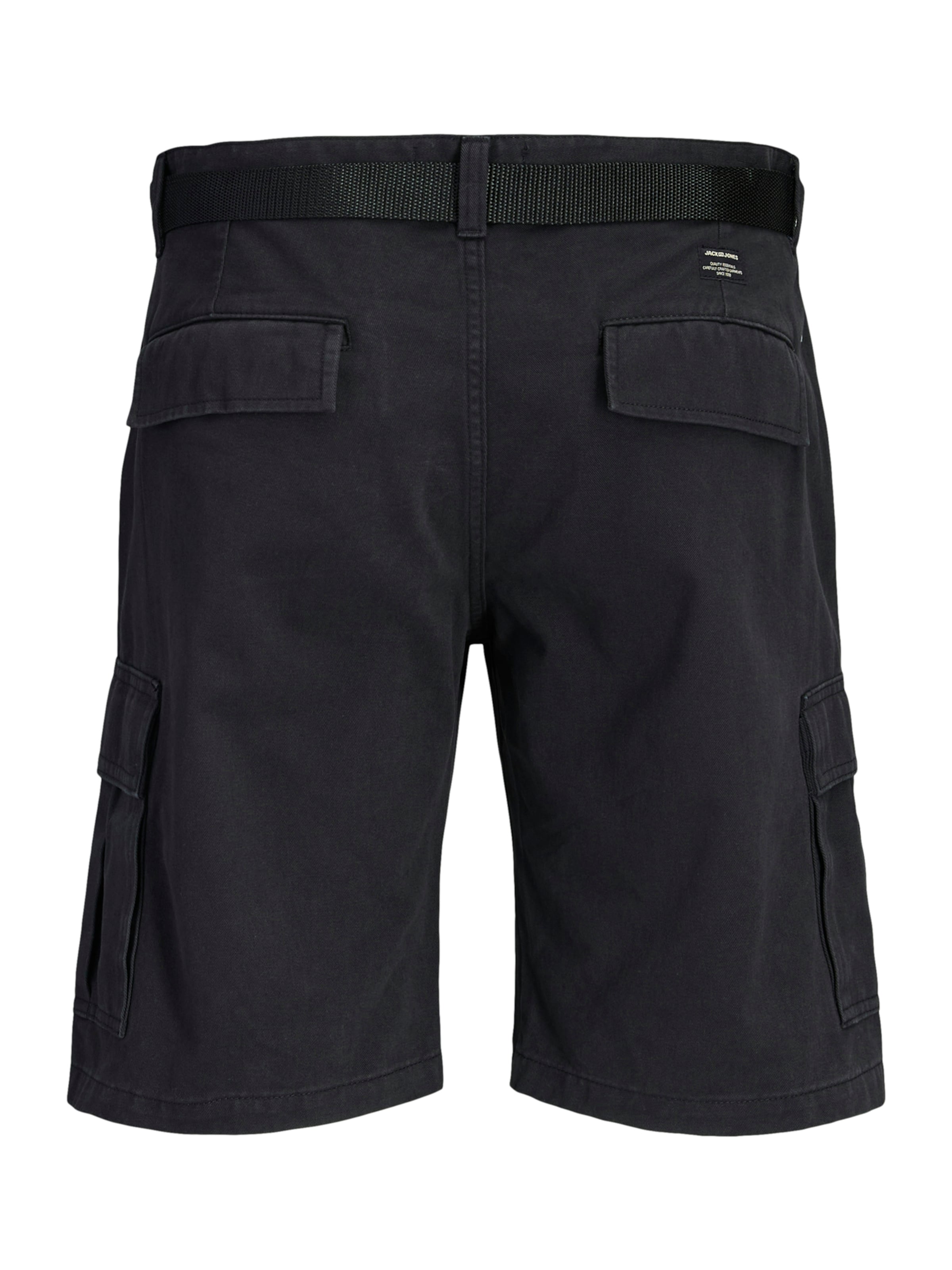 Jack & Jones Plus regular Cargobukser 'JPSTCOLE HUDSON' i sort