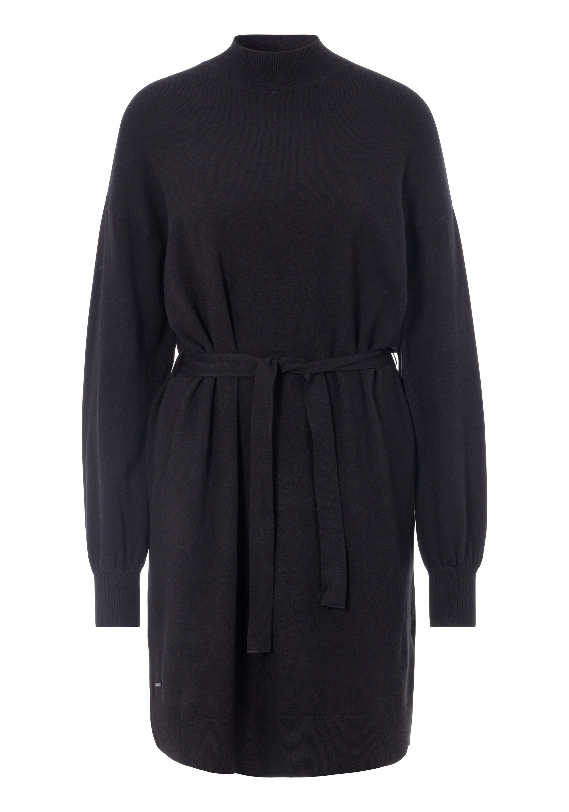 Ragwear Strickkleid in Schwarz: Vorderseite