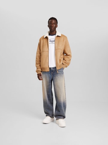 Bershka Between-Season Jacket in Beige