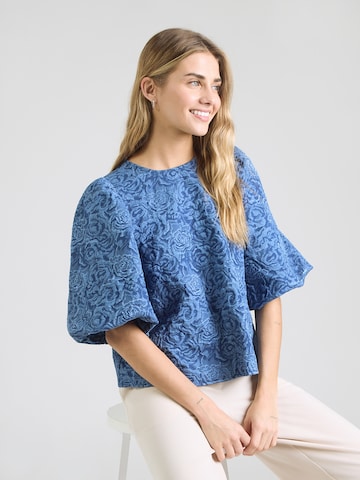 Camicia da donna 'Shelly' di Noella in blu: frontale