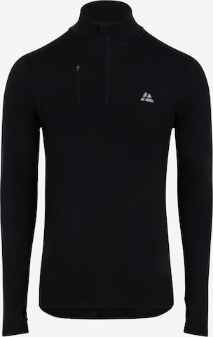 DANISH ENDURANCE Functioneel shirt 'Half Zip' in Zwart: voorkant