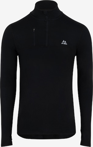 T-Shirt fonctionnel 'Half Zip' DANISH ENDURANCE en noir : devant