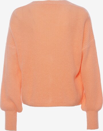 Decay Knit Cardigan in Orange
