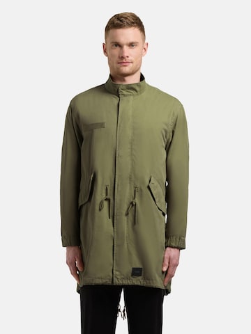 khujo Between-seasons coat in Green: front