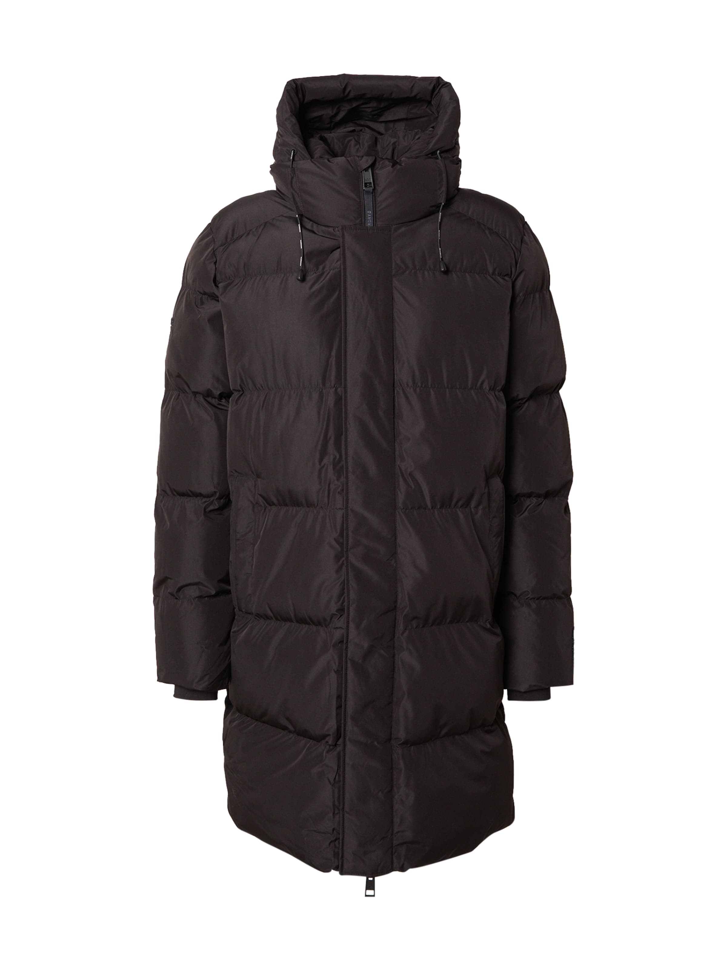 Superdry Зимнее пальто в Черный: спереди