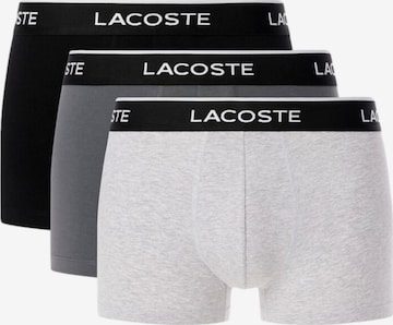 Boxers LACOSTE en gris : devant