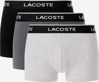 LACOSTE Boxershorts in L in dunkelgrau / graumeliert / schwarz, Produktansicht