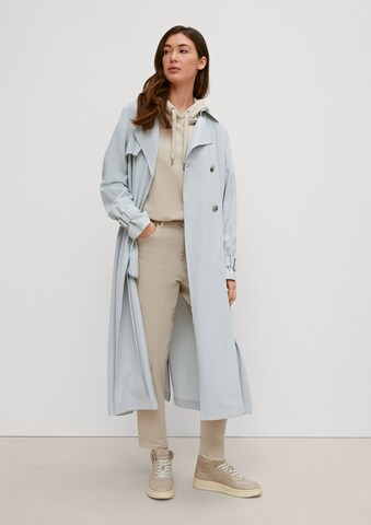 Manteau mi-saison comma casual identity en bleu