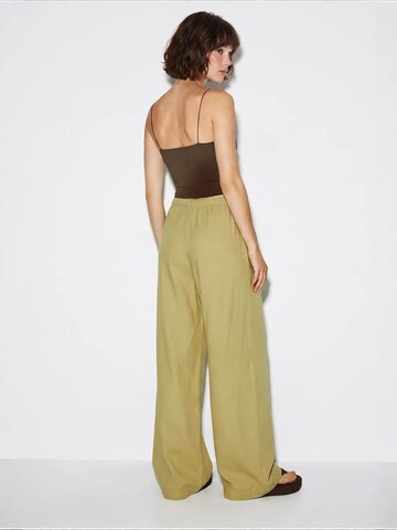 Bianco Lucci Wide leg Trousers 'Hose' in Green