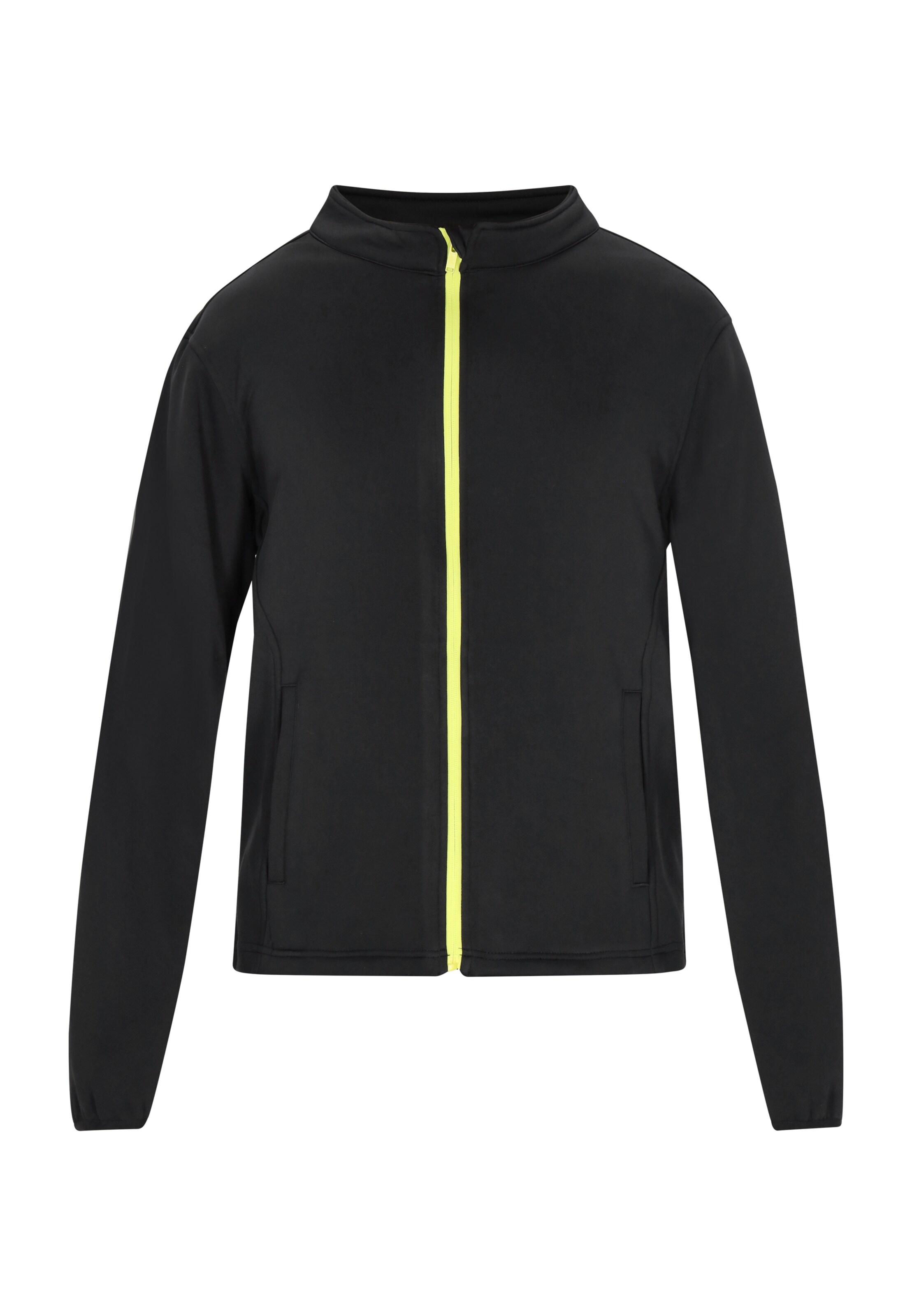 Mo ATHLSR Zip-Up Hoodie in Black: front