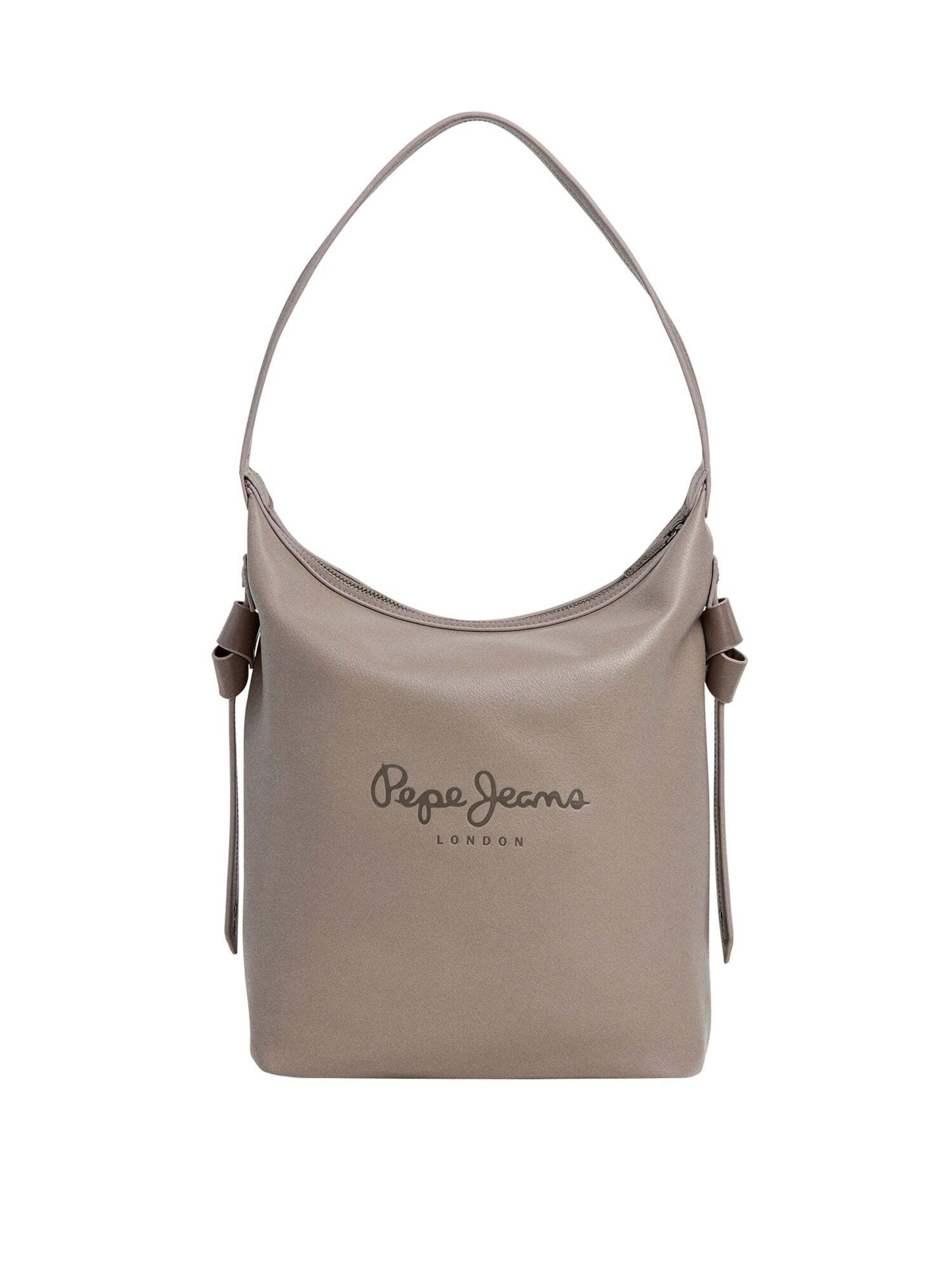 Pepe Jeans Schoudertas ' CADDY CODE ' in Grijs: voorkant