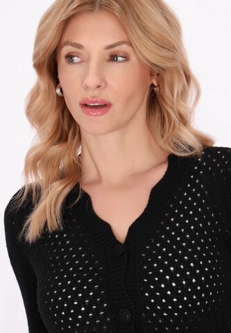 Usha Knit cardigan 'Fashion Look' in Black