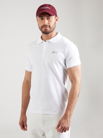 Karl Lagerfeld Poloshirt in Weiß: Vorderseite
