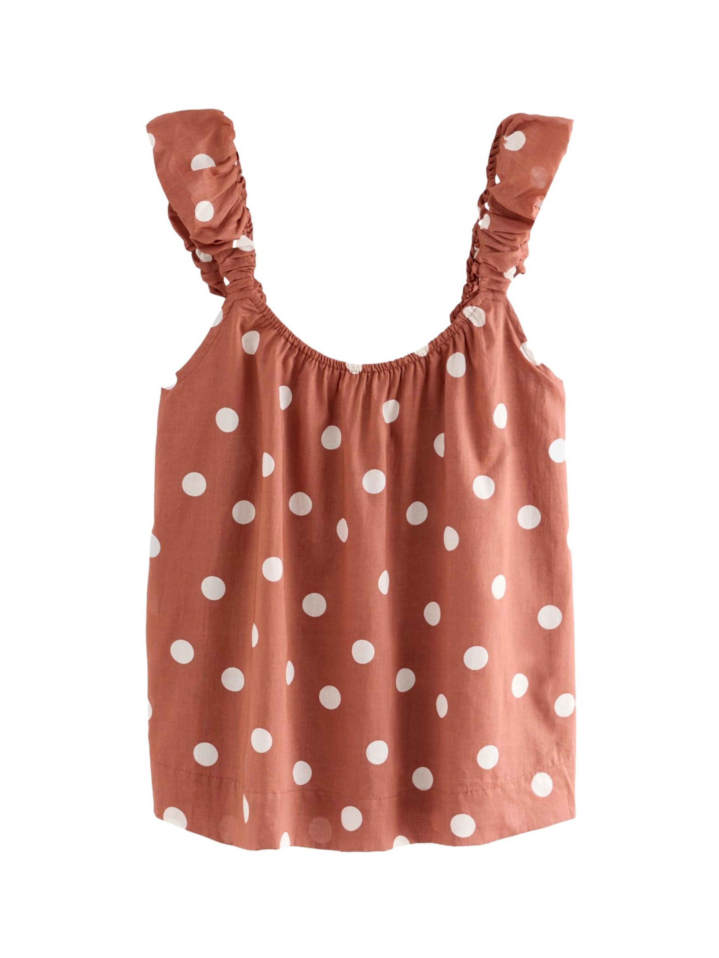 LAURA ASHLEY Top in Bruin: voorkant