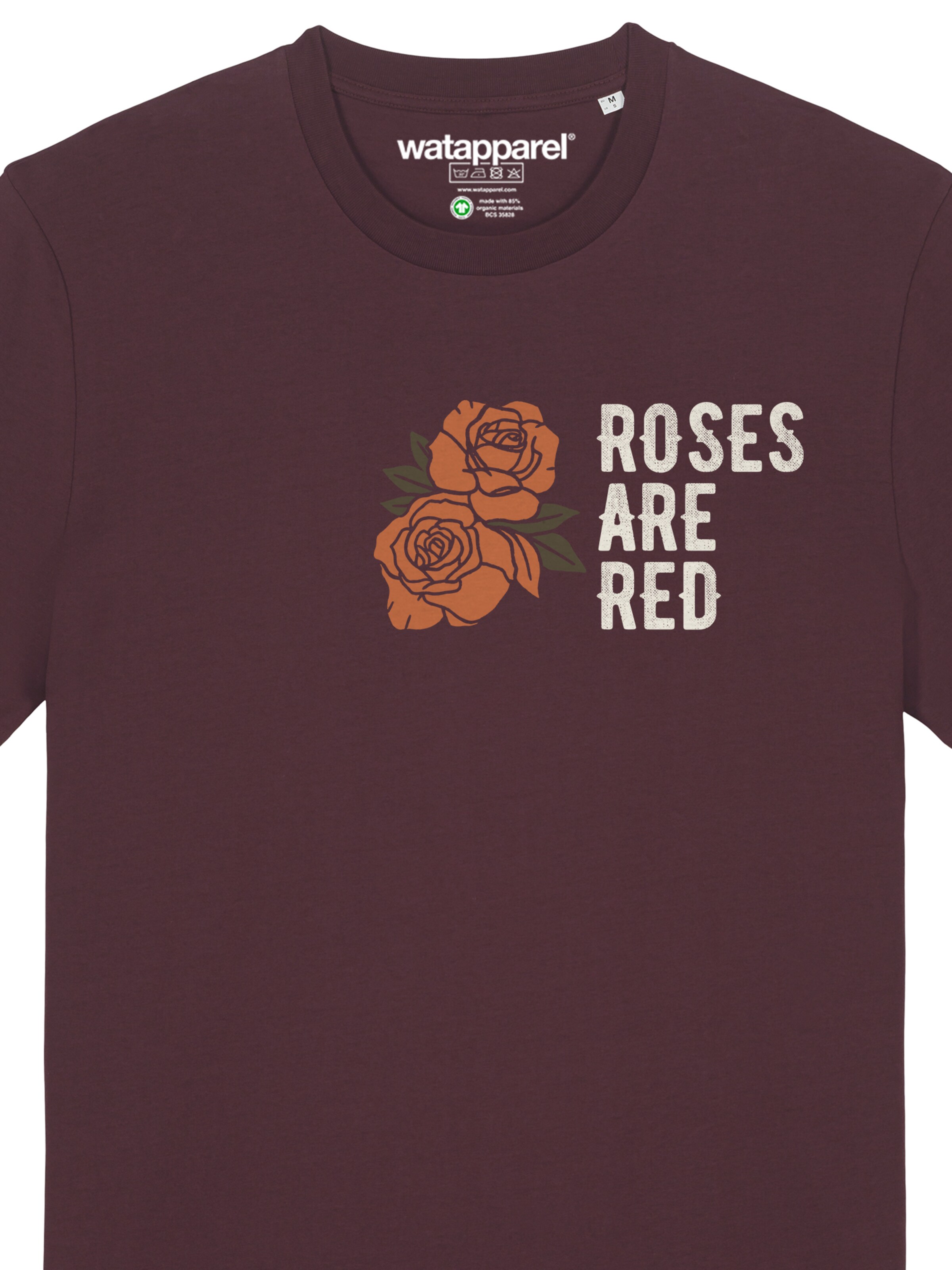 Watapparel Shirt 'Roses are red' in Red