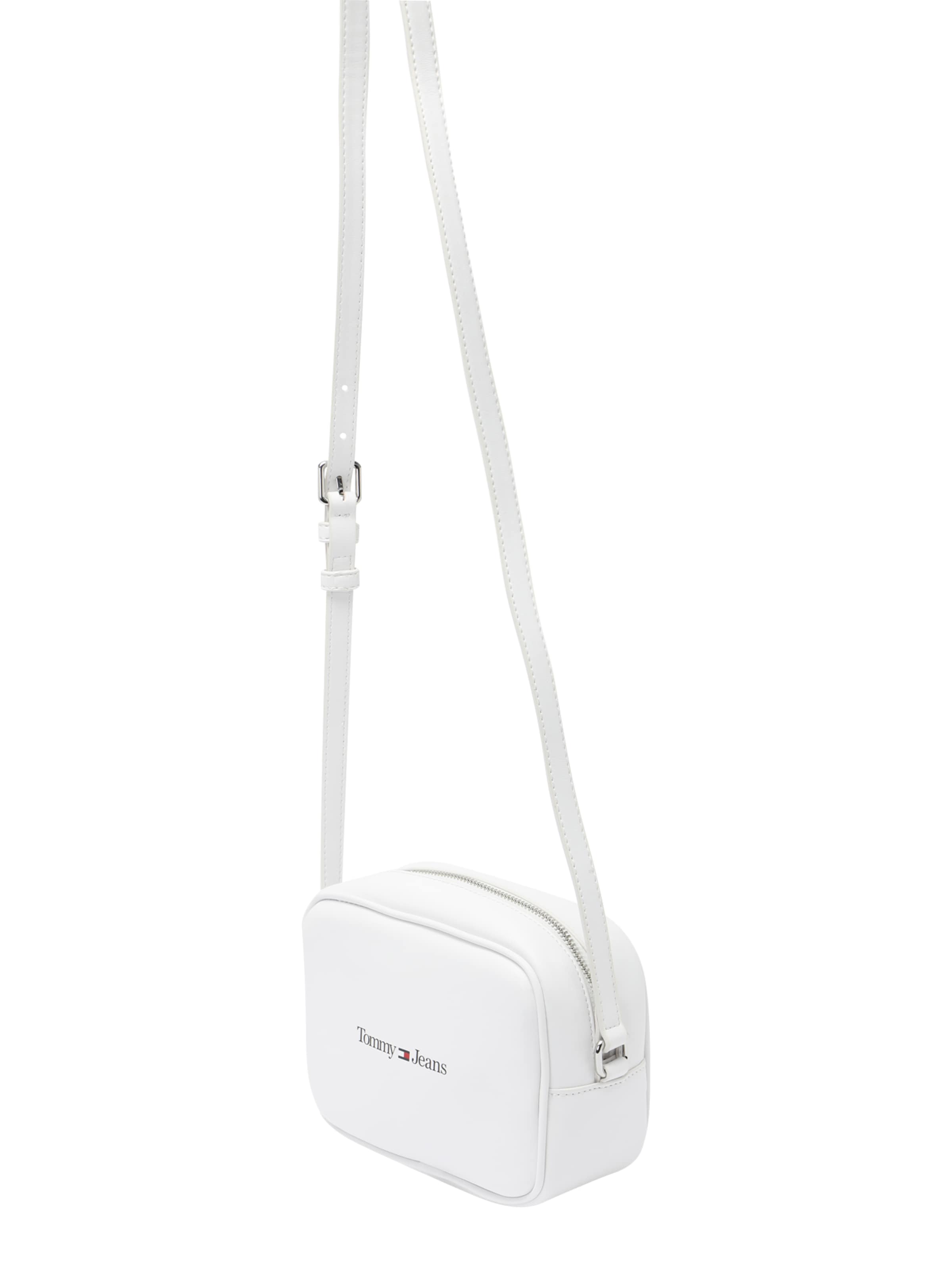 Tommy Jeans Чанта с презрамки в бяло: отпред
