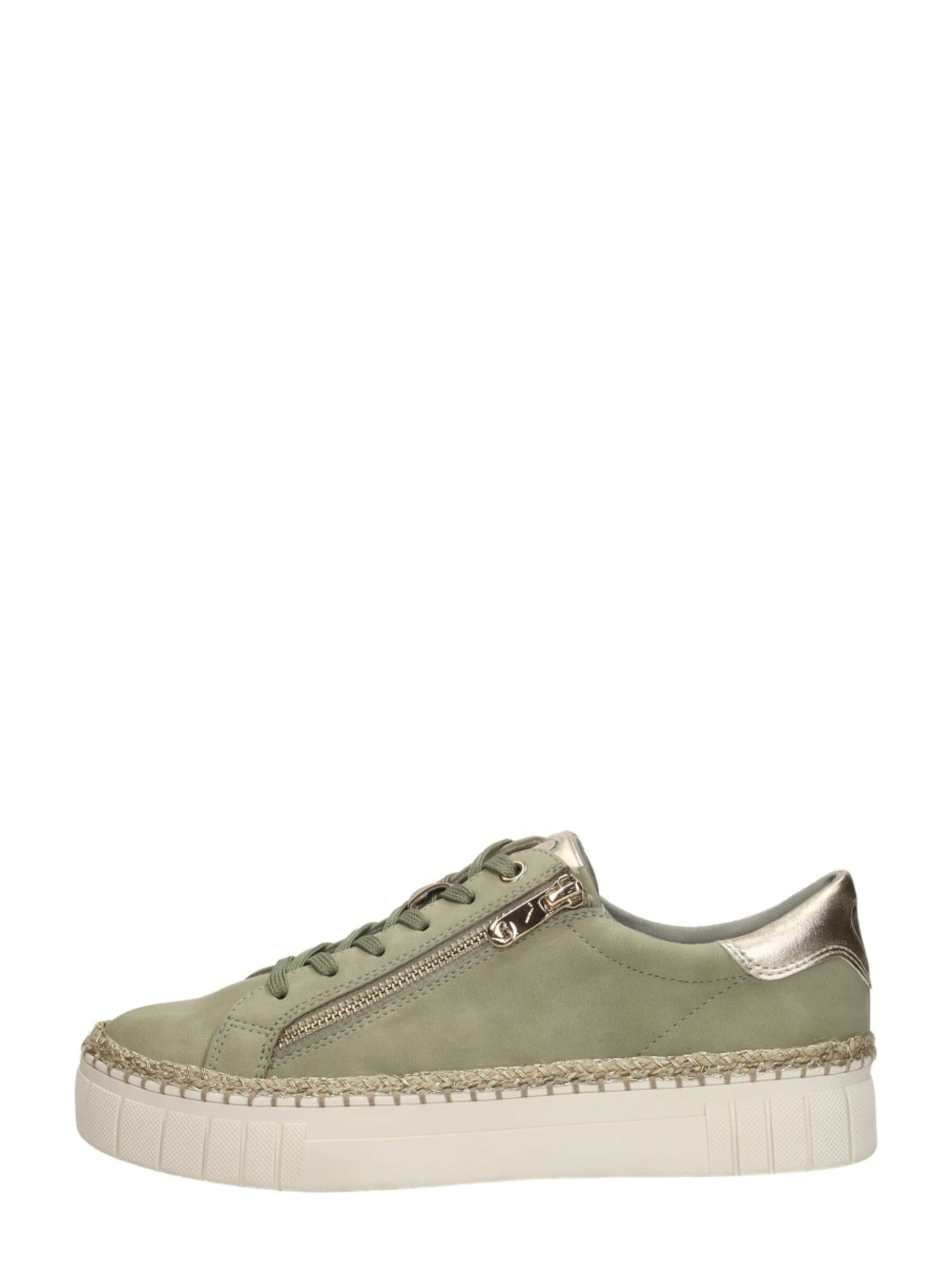 MARCO TOZZI Platform trainers 'Sneakers Laag' in Green: front