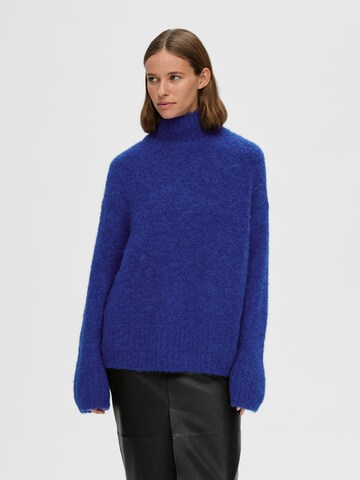 Pull-over SELECTED FEMME en bleu : devant