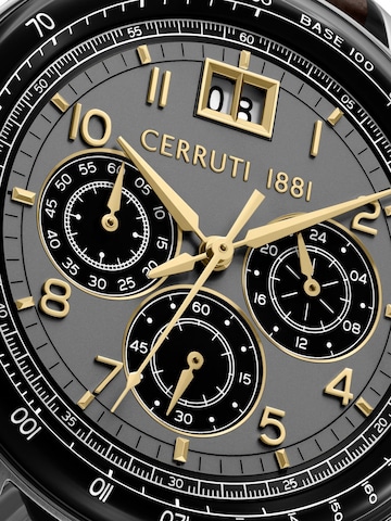 Montre à affichage analogique CERRUTI 1881 en marron